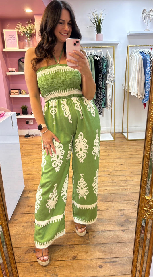 TIA GREEN JUMPSUIT