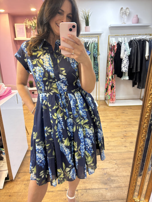 STELLA FLORAL SHIRT DRESS