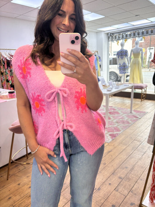 SUNSHINE GILET HOT PINK