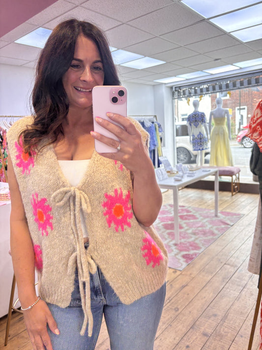 SUNSHINE GILET - OATMEAL